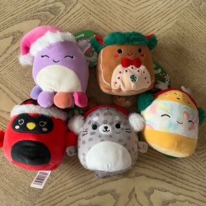 *BUNDLE* Squishmallows 4” Holiday Plushies Set